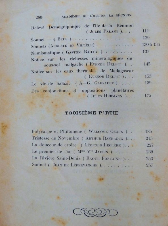 Table des matières bulletin académie de l'île de la réunion 1913 (2)