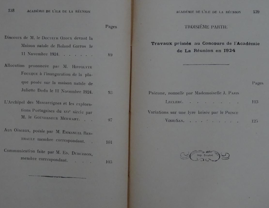 Sommaire 3 bulletin académie 1924